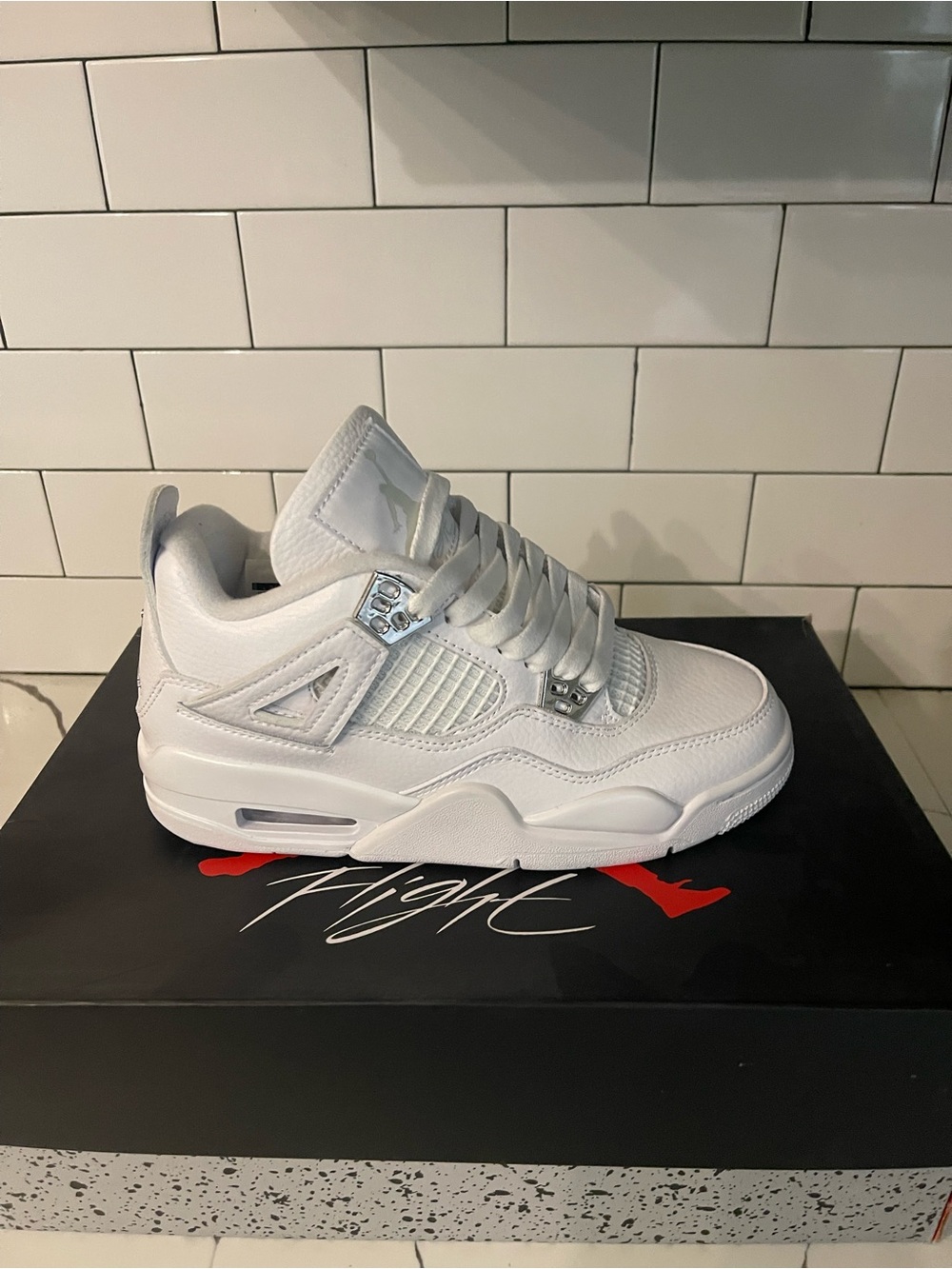 Mens Retro 4 Pure $ Size 4.